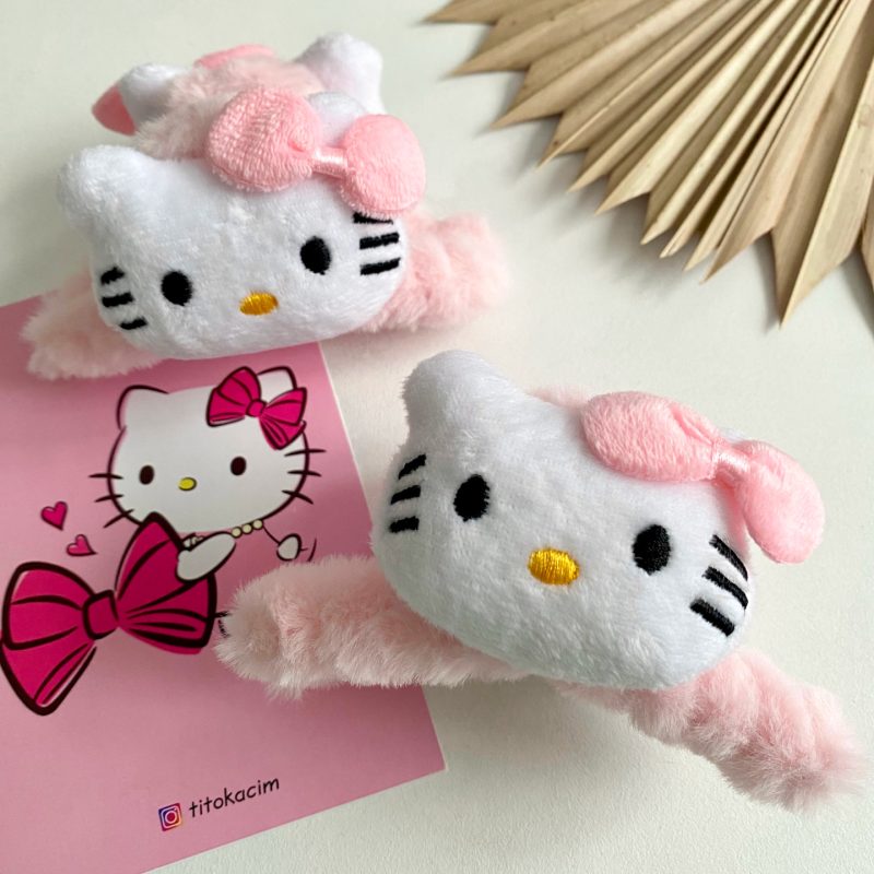 Peluş hello kitty mandal toka